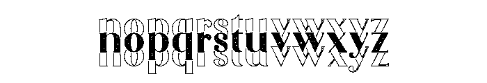 Real Stacked Retro Font UPPERCASE