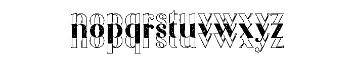 Real Stacked Retro Font LOWERCASE