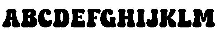 Real Thick Font UPPERCASE
