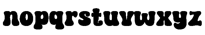 Real Thick Font LOWERCASE