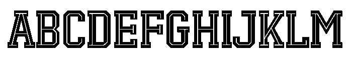 Real Varsity Jersey 02 Font UPPERCASE