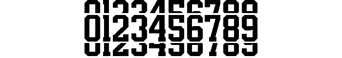 Real Varsity Jersey 03 Font OTHER CHARS