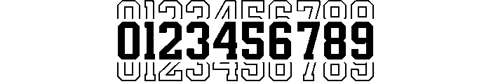 Real Varsity Jersey 04 Font OTHER CHARS