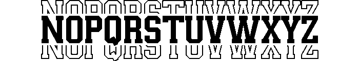 Real Varsity Jersey 04 Font LOWERCASE