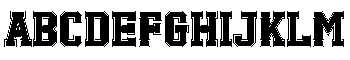 Real Varsity Jersey 05 Font UPPERCASE
