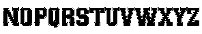 Real Varsity Jersey 05 Font UPPERCASE