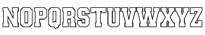 Real Varsity Jersey 06 Font UPPERCASE