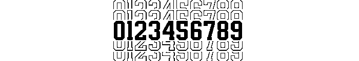 Real Varsity Jersey 08 Font OTHER CHARS