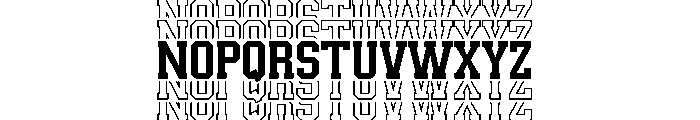 Real Varsity Jersey 08 Font LOWERCASE