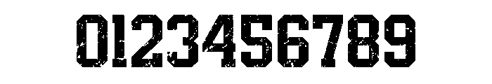 Real Varsity Jersey Grunge Font OTHER CHARS
