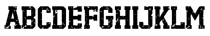 Real Varsity Jersey Grunge Font UPPERCASE