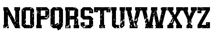 Real Varsity Jersey Grunge Font UPPERCASE