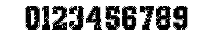Real Varsity Jersey Texture Font OTHER CHARS