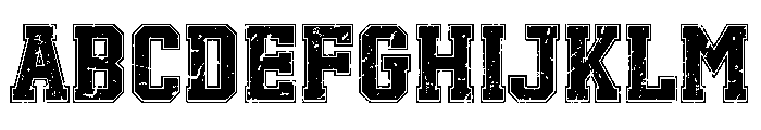 Real Varsity Jersey Texture Font UPPERCASE