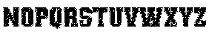 Real Varsity Jersey Texture Font UPPERCASE