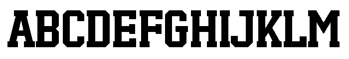 Real Varsity Jersey Font UPPERCASE