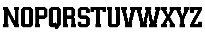 Real Varsity Jersey Font UPPERCASE