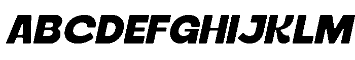 Realic Italic Font UPPERCASE