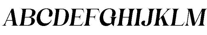 Reality Breathe Italic Font UPPERCASE