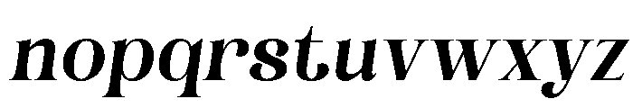 Reality Breathe Italic Font LOWERCASE