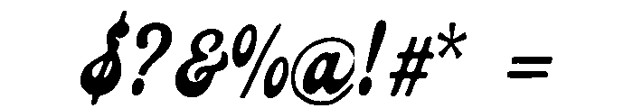 Realro Regular Font OTHER CHARS