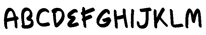 Reals Font UPPERCASE