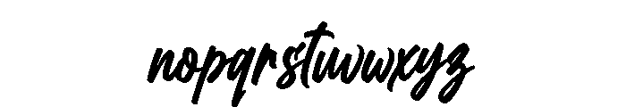 Reback Master Font LOWERCASE