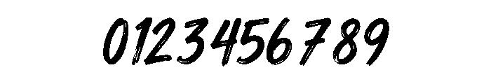 Rebel Brush Font OTHER CHARS
