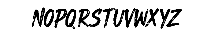 Rebel Brush Font UPPERCASE