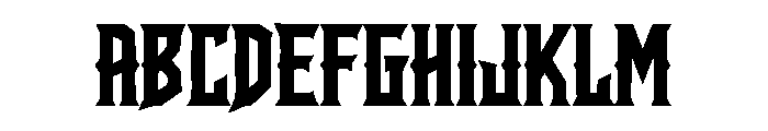 Rebel Legion Font UPPERCASE