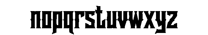 Rebel Legion Font LOWERCASE