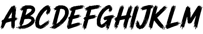 Rebel Marks Regular Font UPPERCASE