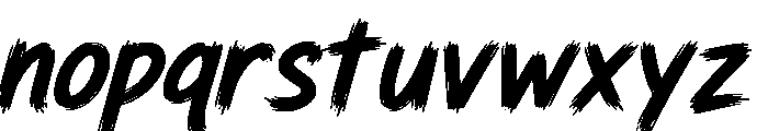 Rebel Marks Regular Font LOWERCASE