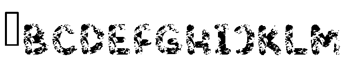 Rebel Rust Regular Font UPPERCASE
