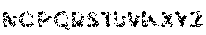 Rebel Rust Regular Font UPPERCASE