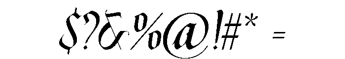 Rebella Regular Font OTHER CHARS