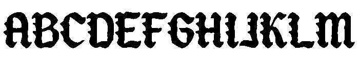Reblade-Inkbleed Font UPPERCASE
