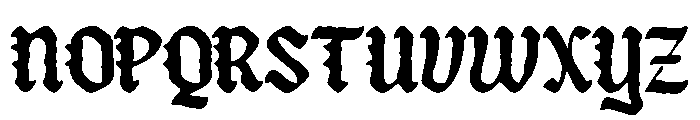 Reblade-Inkbleed Font UPPERCASE