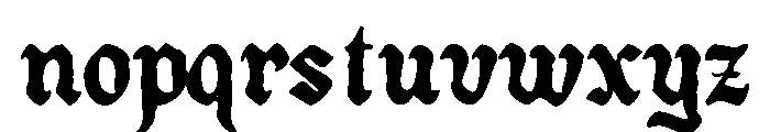 Reblade-Inkbleed Font LOWERCASE