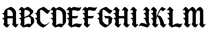 Reblade-Regular Font UPPERCASE