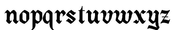 Reblade-Regular Font LOWERCASE