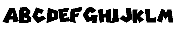 Reblax Font UPPERCASE