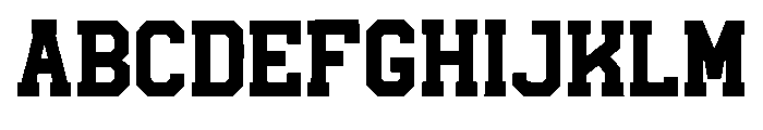 Reborn Varsity Regular Font UPPERCASE