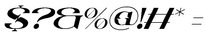 Reca Luno Italic Font OTHER CHARS