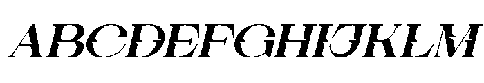 Reca Luno Italic Font UPPERCASE