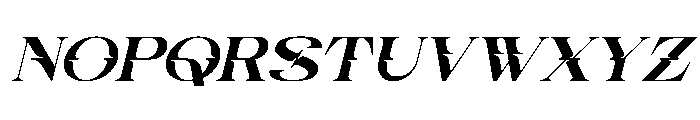 Reca Luno Italic Font UPPERCASE
