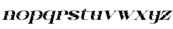 Reca Luno Italic Font LOWERCASE