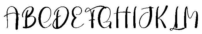 Reception Wedding Font UPPERCASE