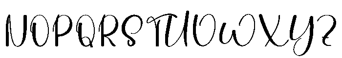 Reception Wedding Font UPPERCASE