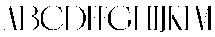 Recheng Font UPPERCASE